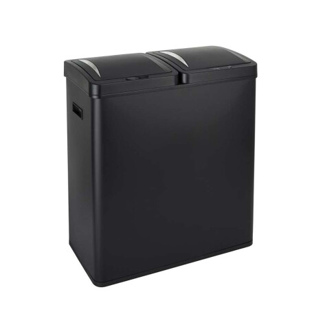 Papelera 60L(30L X2) 2 Compartimentos C/Sensor Negro