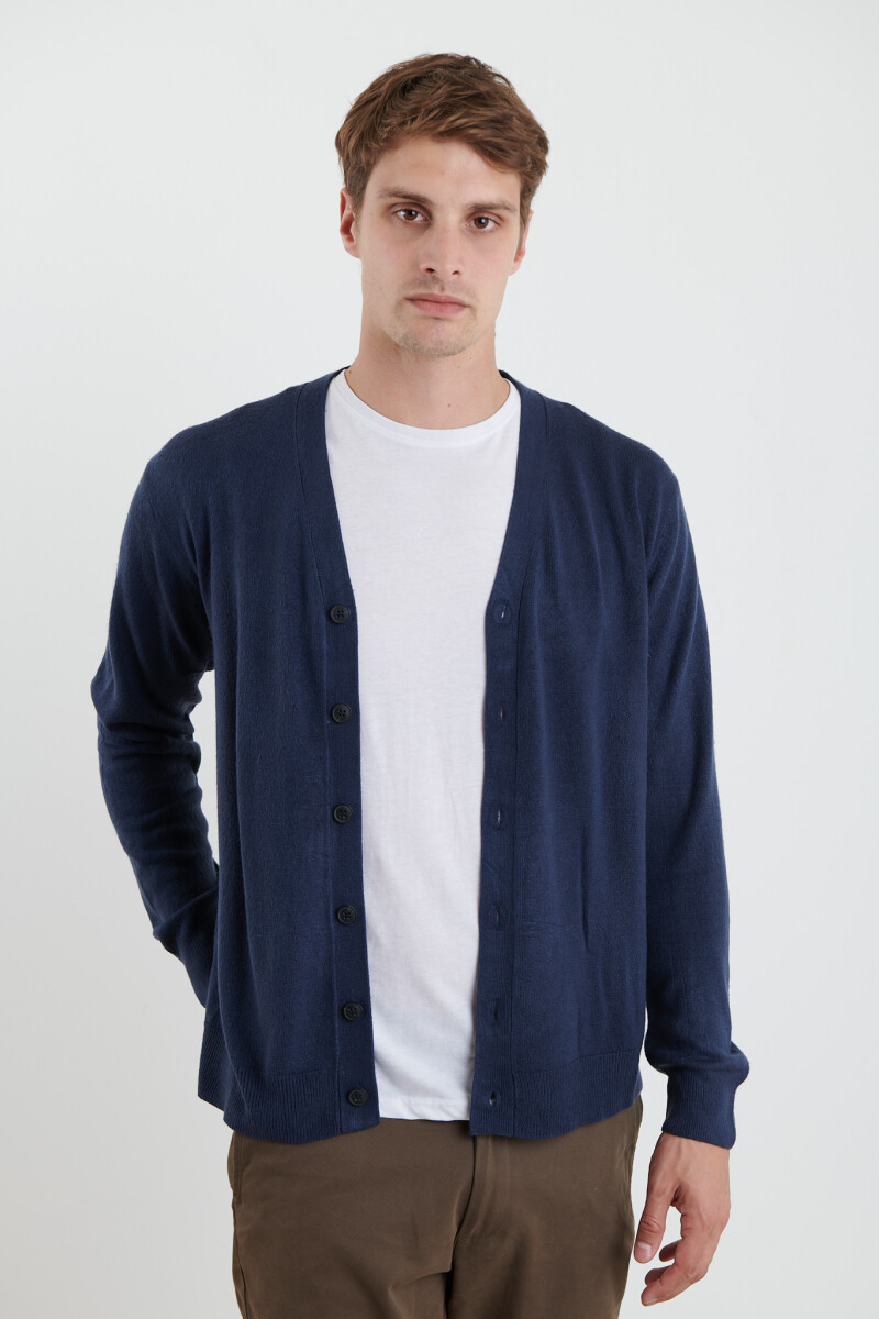CARDIGAN HARRINGTON URBAN - Azul Oscuro 