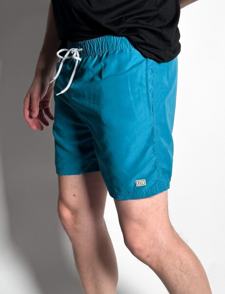 Short de baño liso Salvo Petroleo