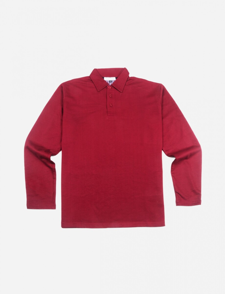 Remera cuello polo - ROJO 