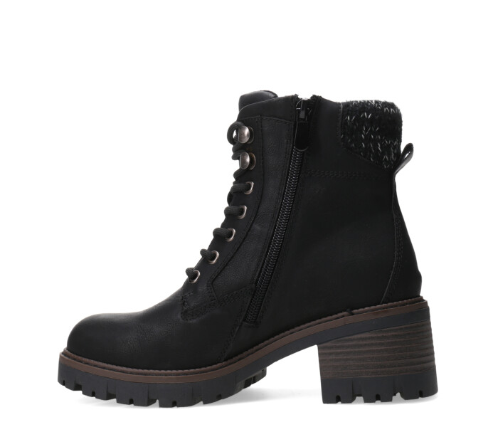 Botas de Mujer Miss Carol MOUNTY acordonada con Taco Negro