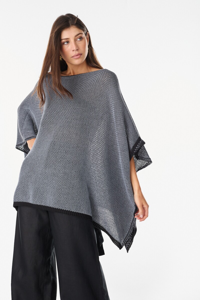 Blusa Nube Negro/Plateado