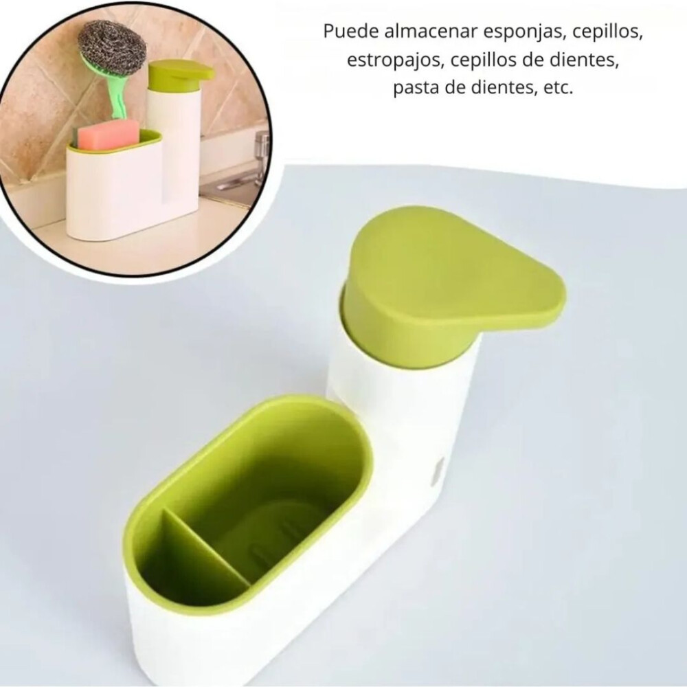 Dispensador De Jabón Con Soporte Para Esponja Dispensador De Jabón Con Soporte Para Esponja