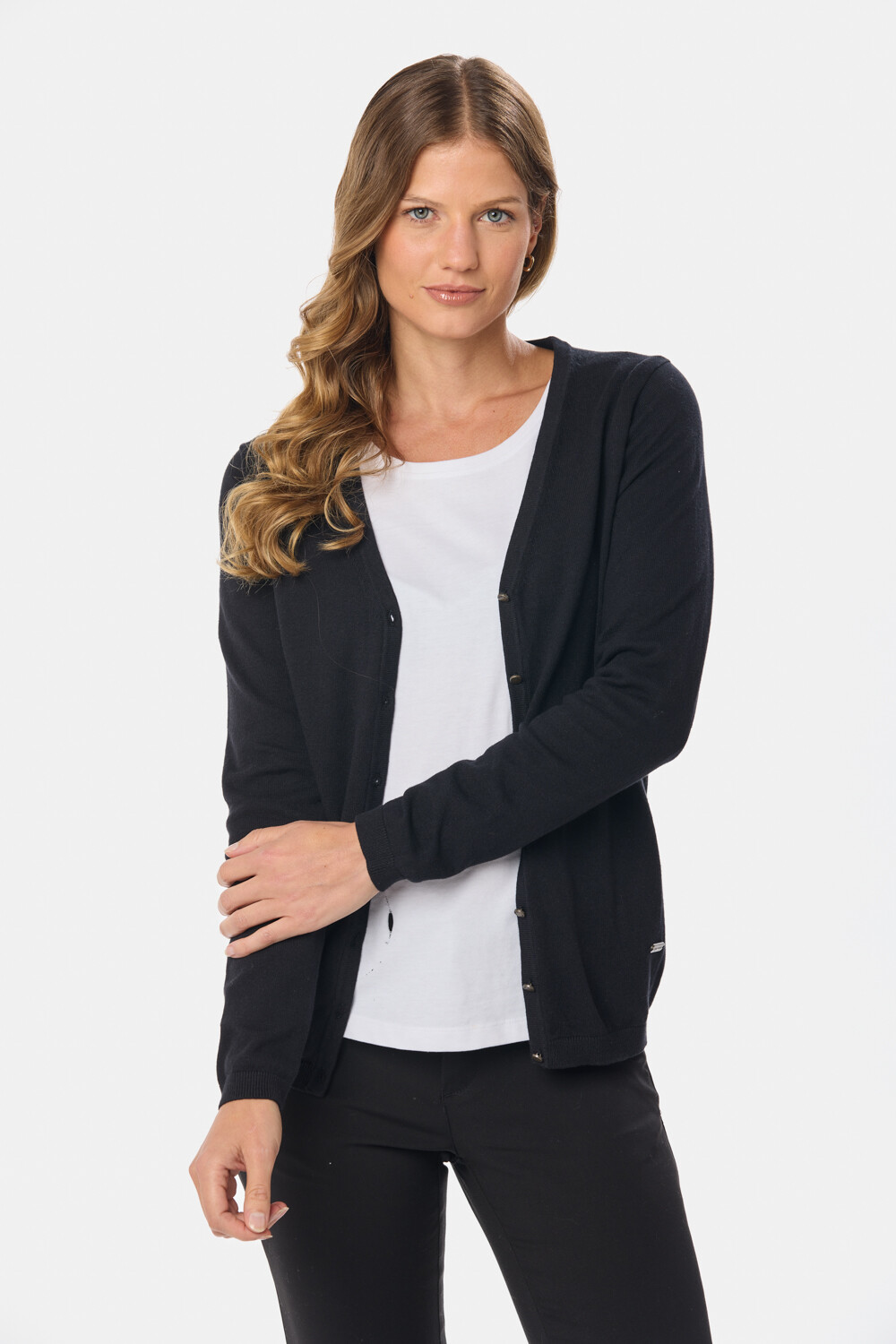 SACO TEJIDO CLÁSICO Negro