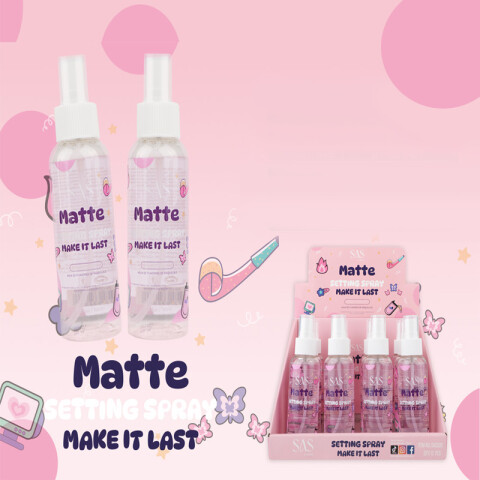 SAS Spray fijador matte de maquillaje Sas Spray Fijador Matte De Maquillaje