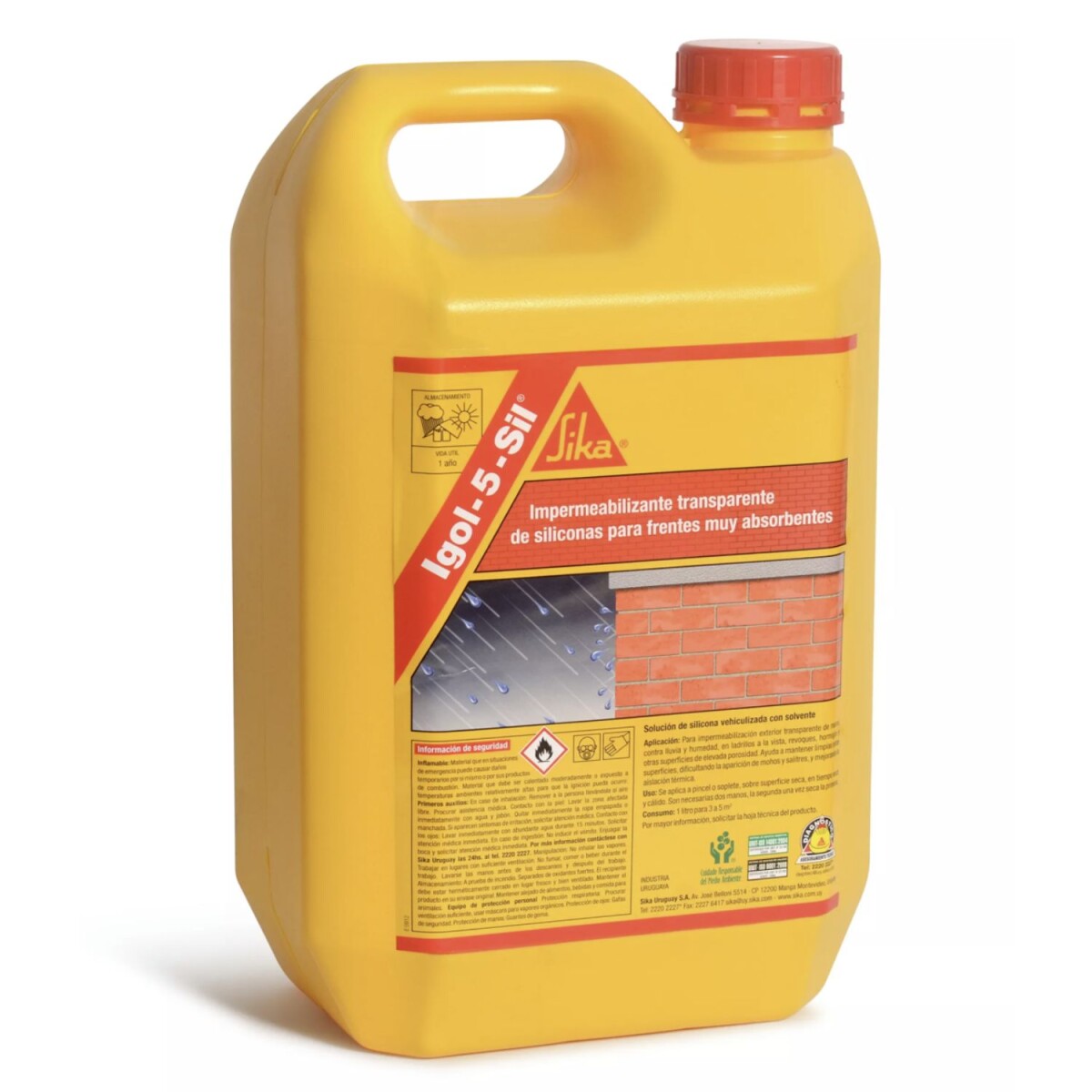 Impermeabilizante Hidrorepelente Sika Igol-5-sil 5lt 