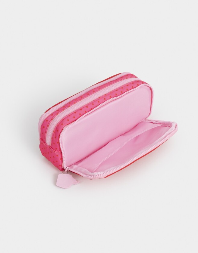 Cartucheras Con compartimentos Cartuchera Estampada - Rojo Medio