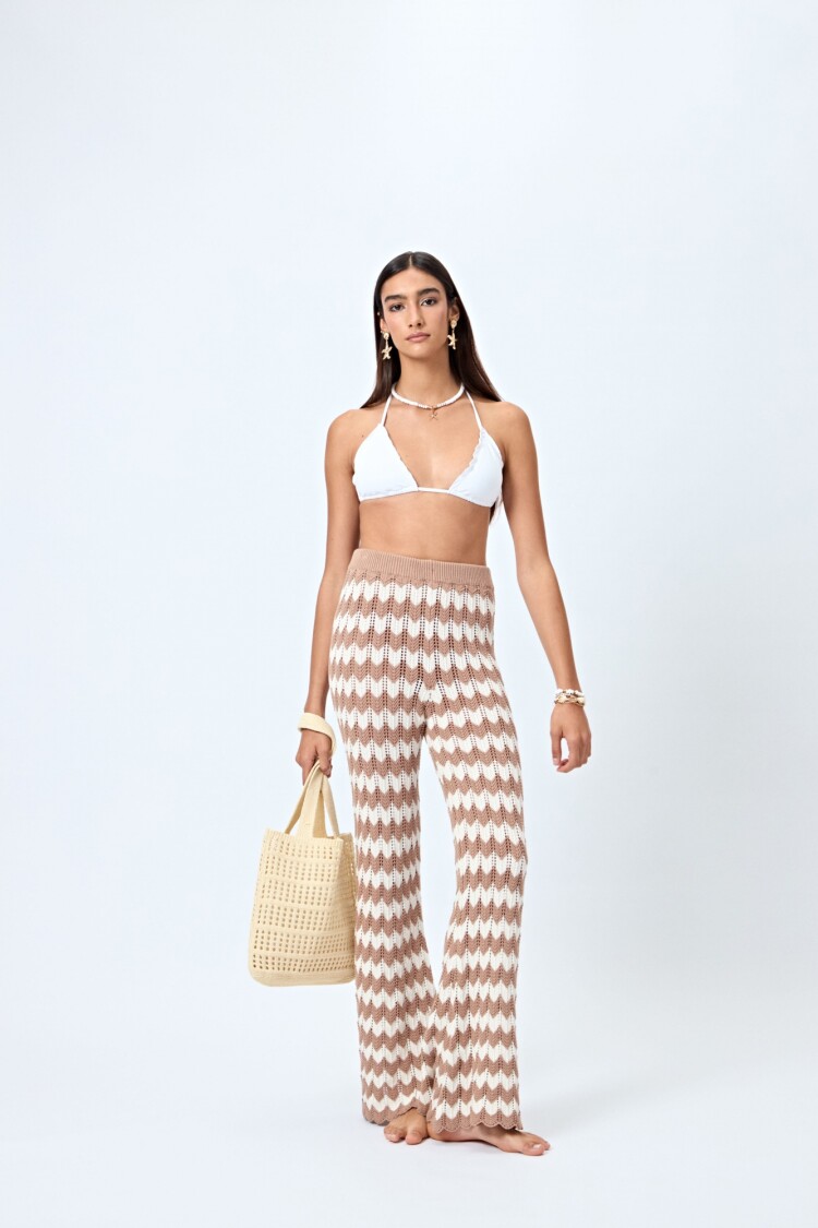 TOP TIRITAS VUELOS SOLID Blanco