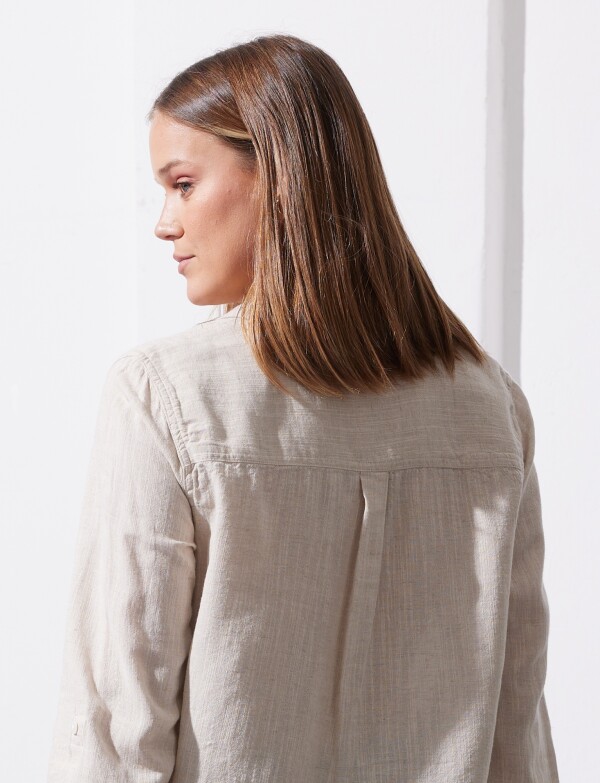 Camisa Lino BEIGE