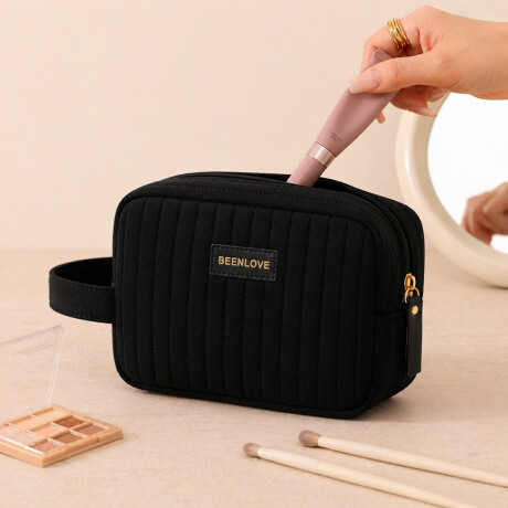 Neceser con asa Velvet BLove Negro