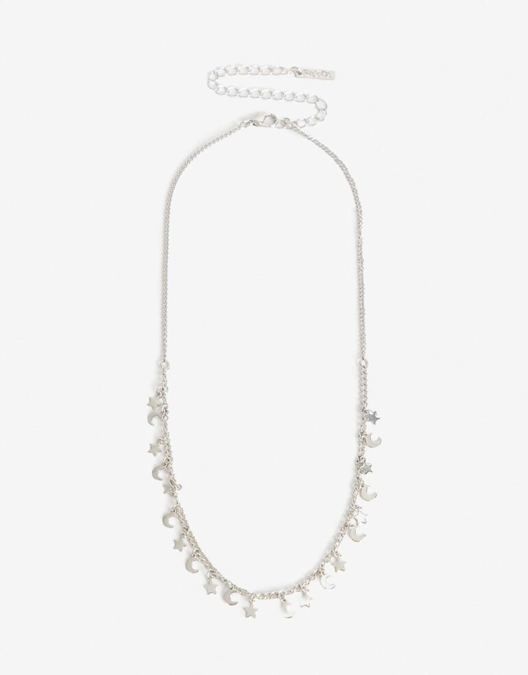 Collares Cortos Metal Collares Cortos Metal Estrellas - Plateado Rodio