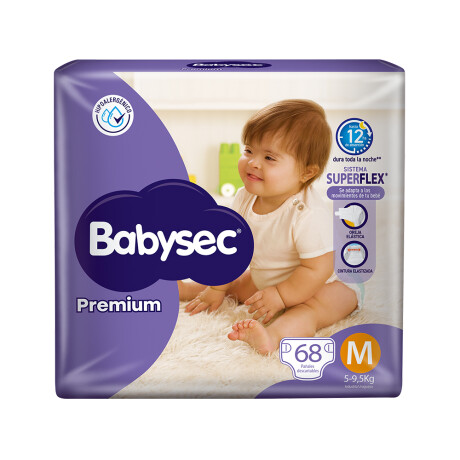 Pañales Babysec Premium M 68 Unidades Pañales Babysec Premium M 68 Unidades