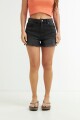 Short de jean desflecado NEGRO