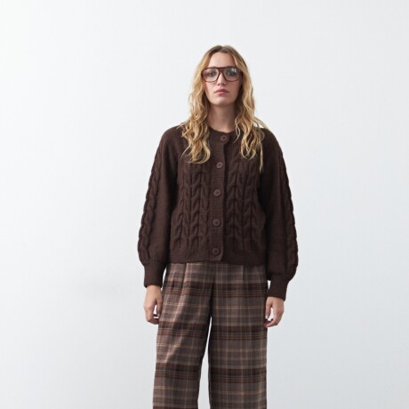 CARDIGAN BOREAL Chocolate