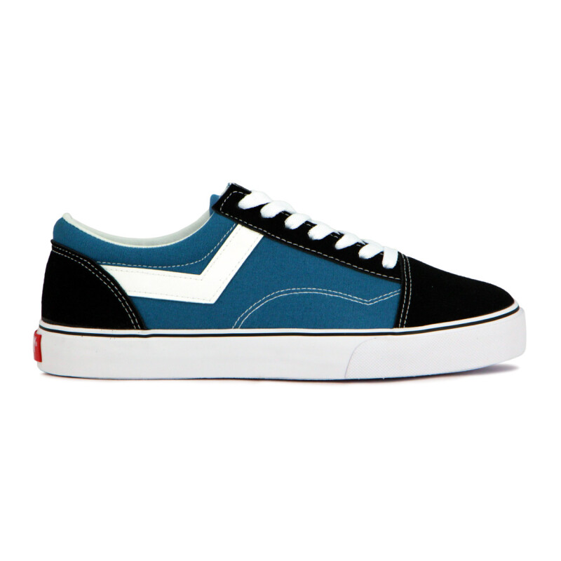 Pony Champion Old School Casual Lona-gamuza Azul-negro Azul-negro