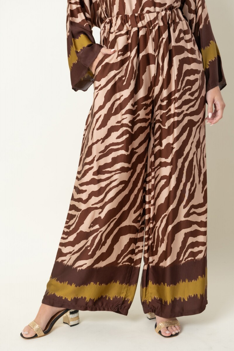 PANTALON OJO DE TIGRE - chocolate 