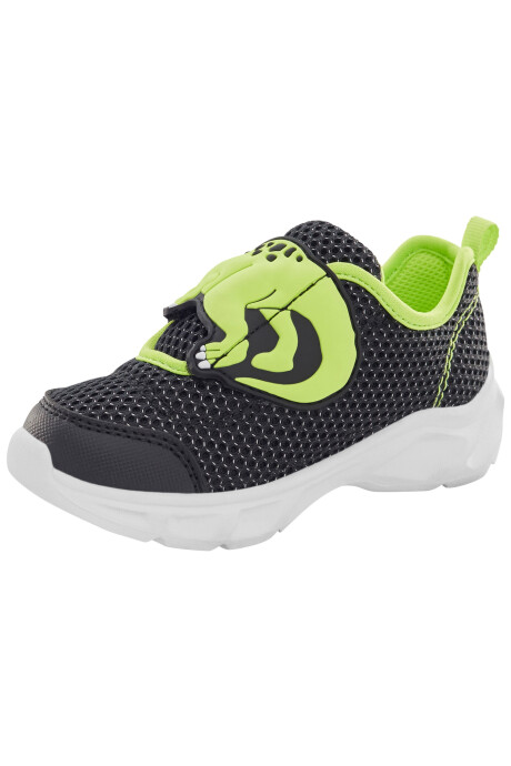 Championes con velcro y luces, diseño dino Sin color