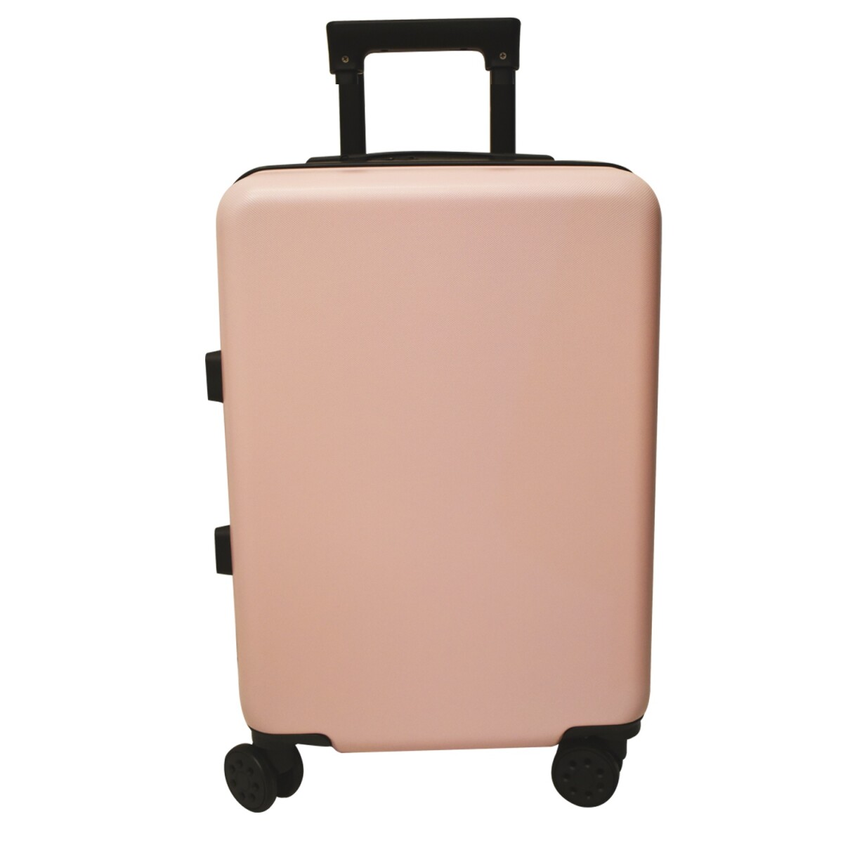 Valija Mediana Rígida Con Ruedas 360° Liviana y Compacta - Rosa/negro 