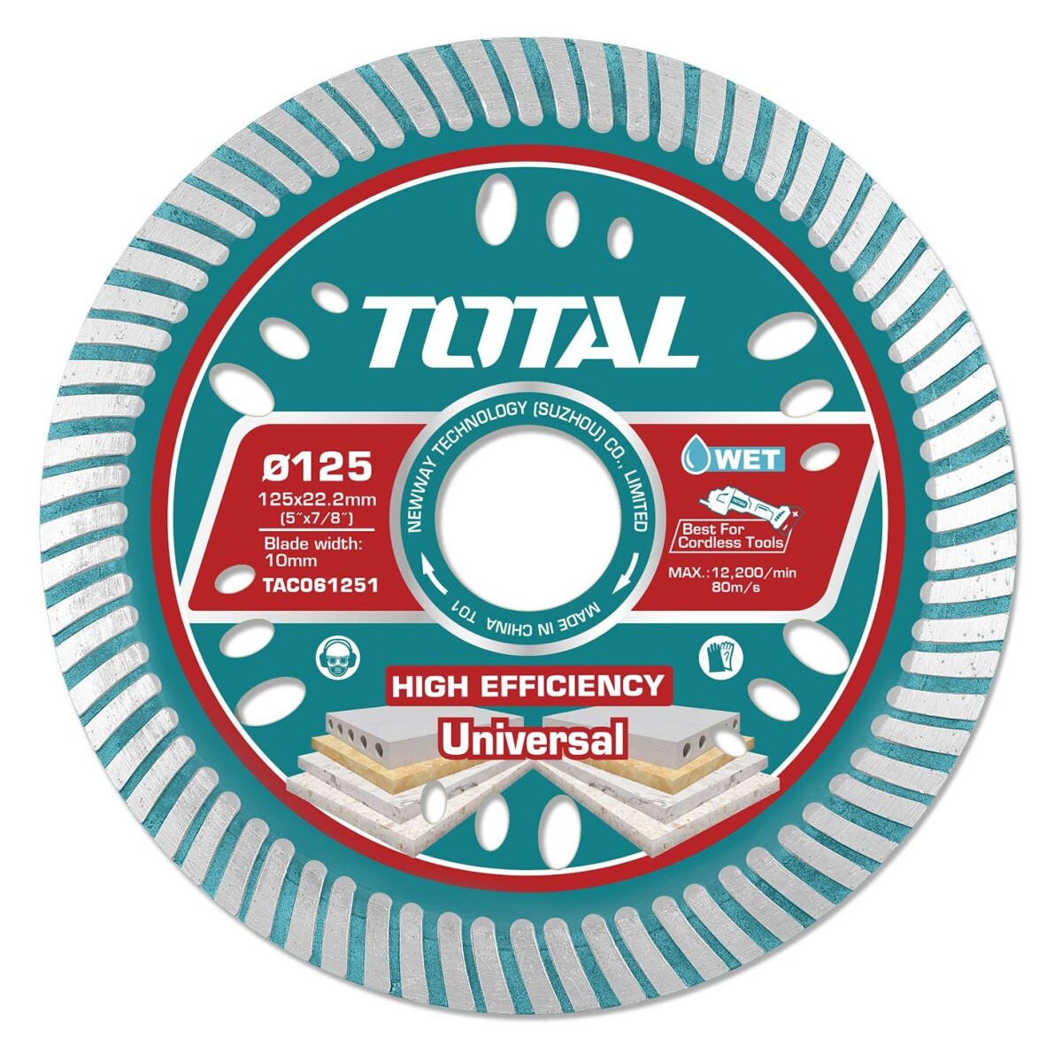 Disco Diamantado Para Amoladora 5" Continuo 