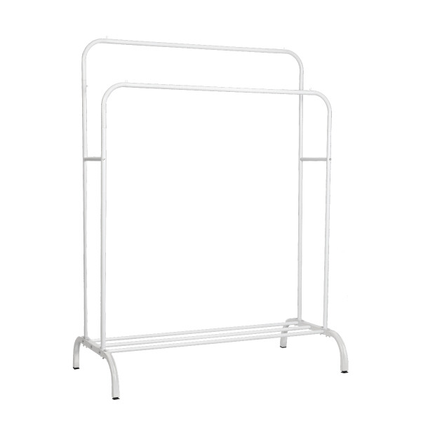 Perchero Para Ropa Percha Metal Organizador Estante Doble Imback Per003 Color Blanco Perchero Para Ropa Percha Metal Organizador Estante Doble Imback Per003 Color Blanco