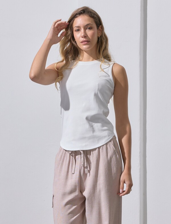 Musculosa Modal Ribs CRUDO
