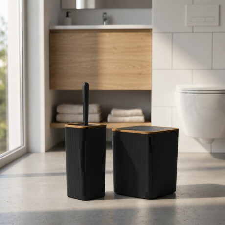 Set x2 piezas baño NEGRO