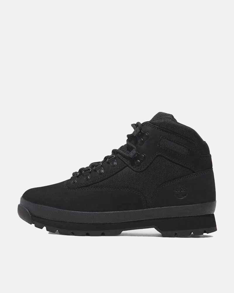 Botas Euro Hiker Mid Hombre Black Nubuck