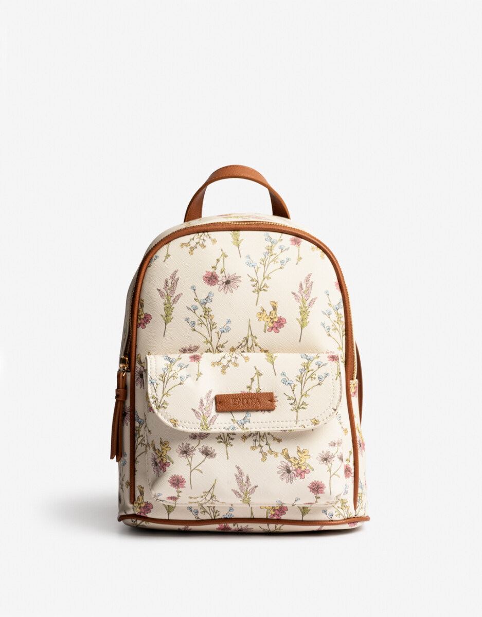 Mochila Tramada Flores 