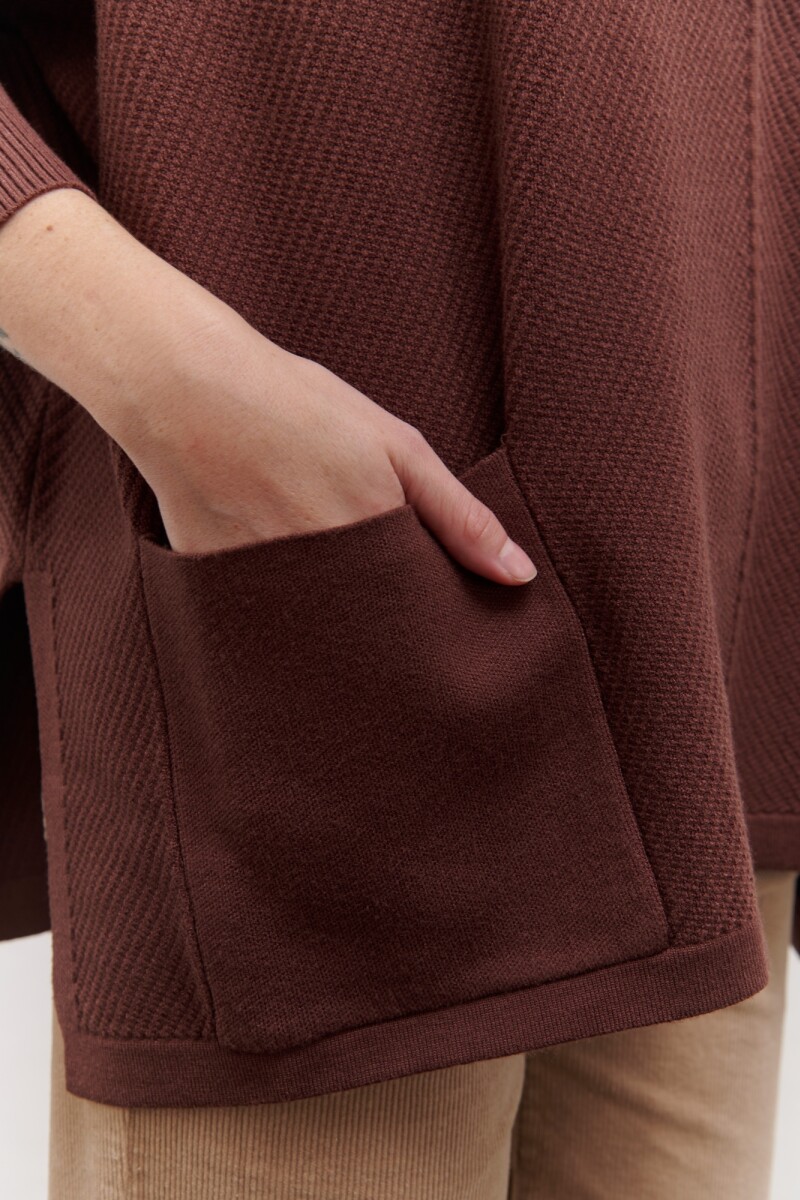 BUZO OVER POCKET CHOCOLATE