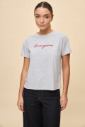REMERA HEGRA Gris Melange