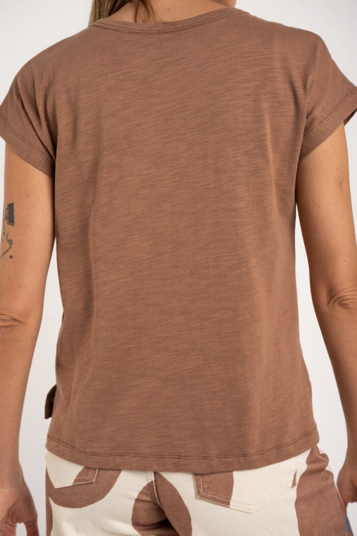 Remera Algodón Falame Mocha