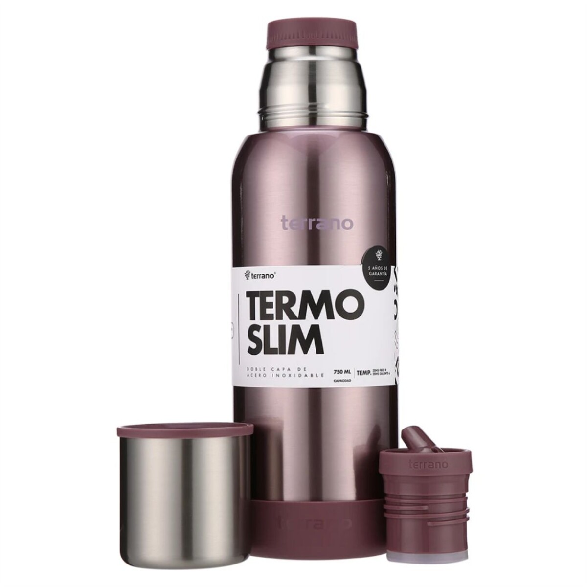 Termo Premium Slim 750ml - LILA METAL 