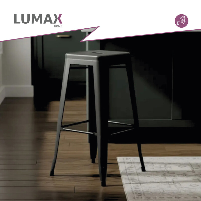 Taburete Tolix Hogar Pub Muebles Negro