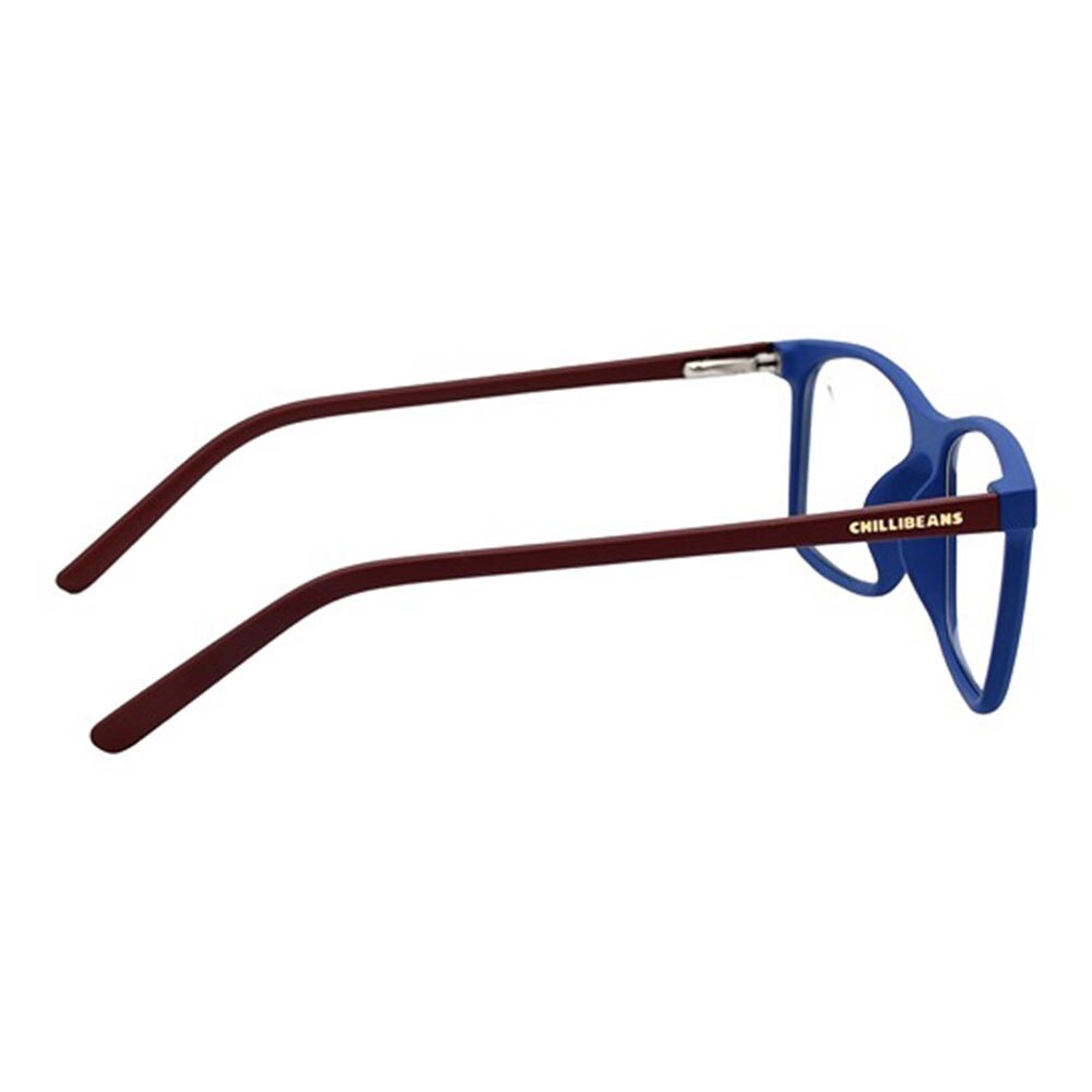 Lentes de vista Chilli Beans Cuadrado Azul/Rojo Espejado