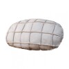 Almohadón Cuero - 56x35cm - oval chico Blanco