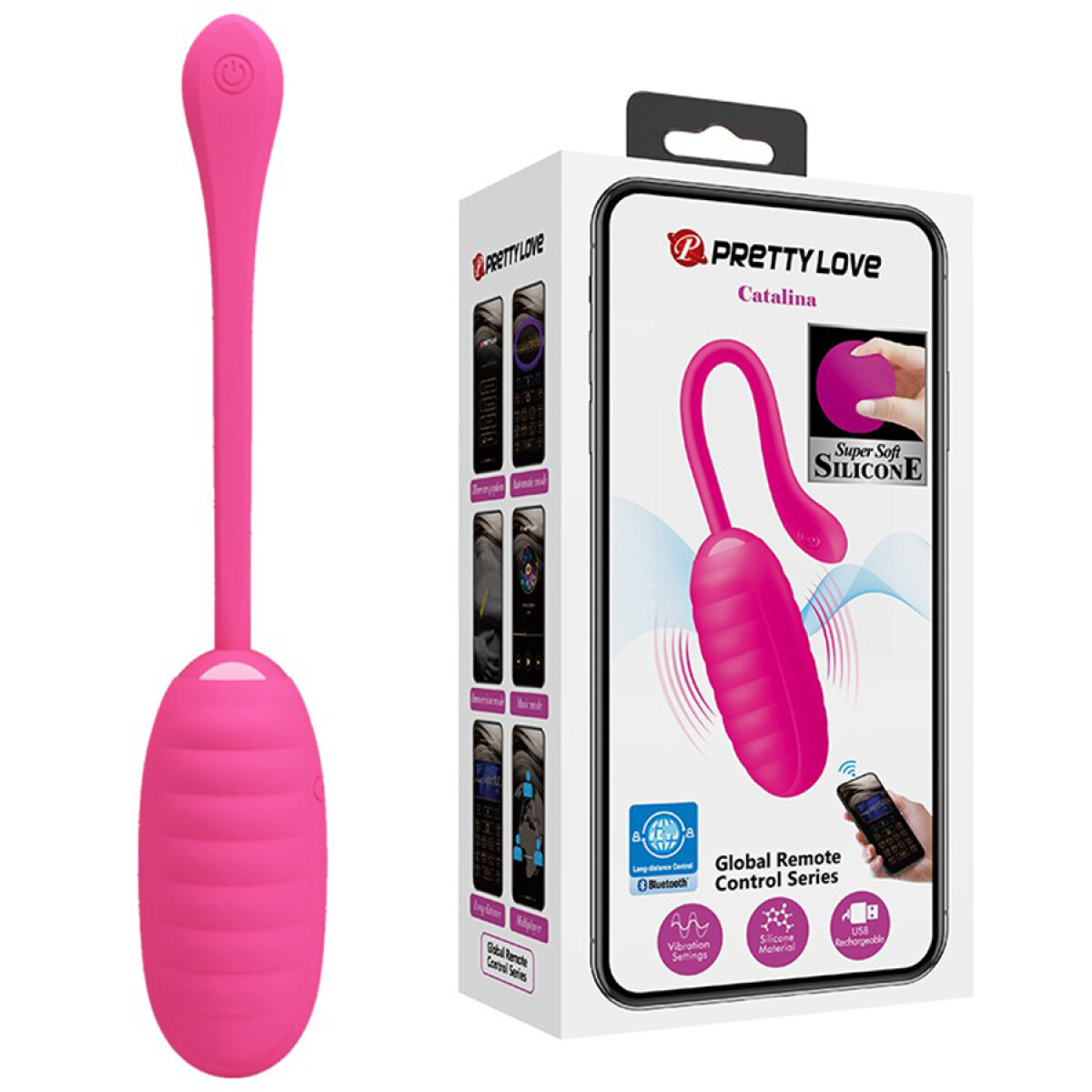 Catalina Pretty Love Huevo Vibrador Bluetooth App 