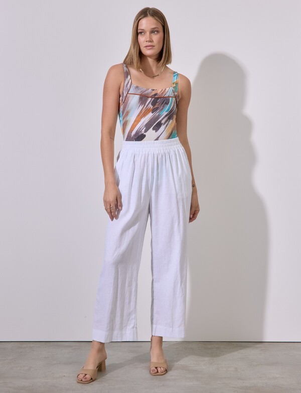 Pantalon Lino BLANCO