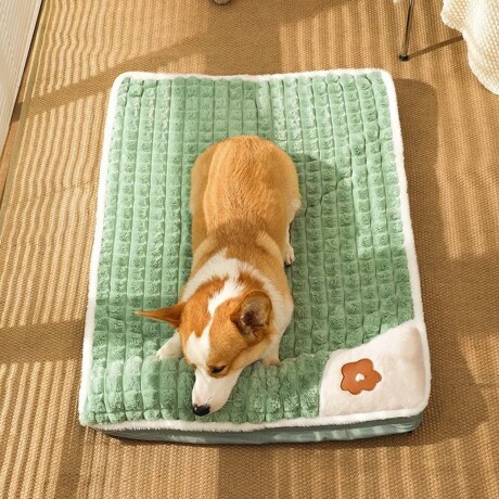 Cama Colchoneta con Almohada Pequeña de Felpa p/ Perro Gato Gris