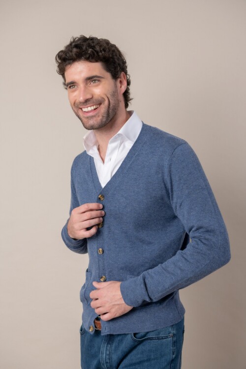 Cardigan lana merino Aero