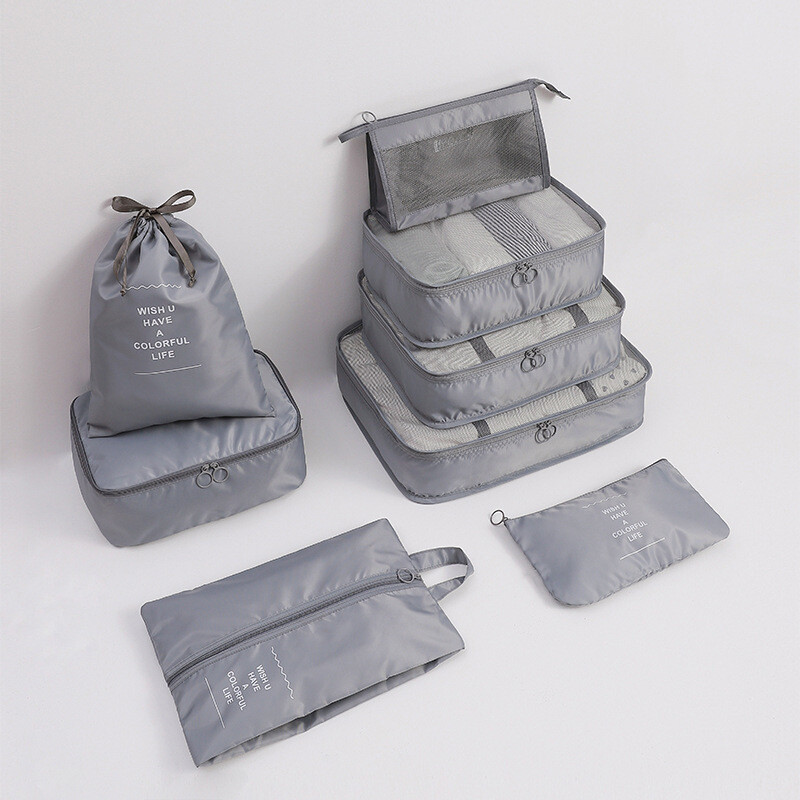 Set 7 bolsas organizadoras equipaje de viaje para valija Set 7 bolsas organizadoras equipaje de viaje para valija