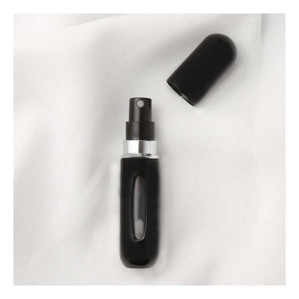 Mini Botella Atomizadora Perfume Portátil Recargable Color Negro 2