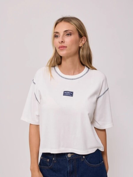 T-SHIRT RUSTY RUTSU BLANCO