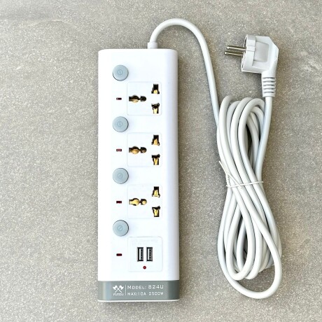 Alargue Universal (3 Tomas y 3 USB) Alargue Universal (3 Tomas y 3 USB)