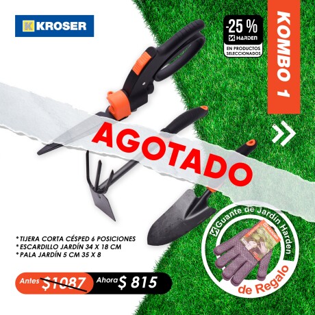 TIJERA CORTA CESPED + ESCARDILLO JARDIN + PALA JARDIN TIJERA CORTA CESPED + ESCARDILLO JARDIN + PALA JARDIN