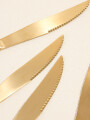 Cuchillo Olivo Set 4 Un. Dorado Color Unico
