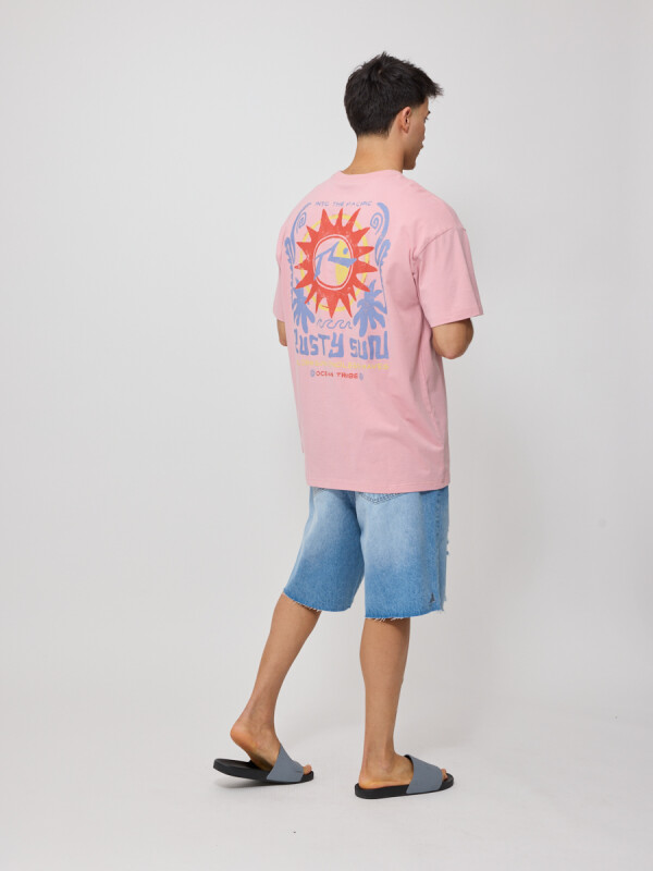 T-SHIRT EXAVI RUSTY Rosa Claro