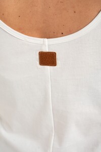 Musculosa Algodón Peinado Nacar