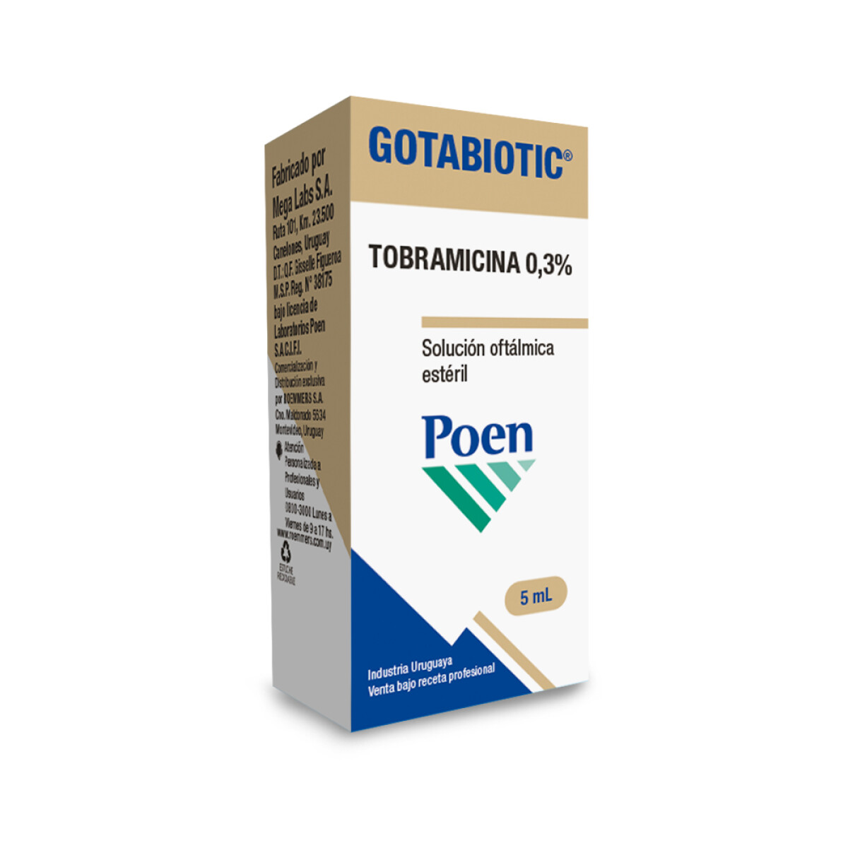 Gotabiotic 5 ml | Solución Oftálmica para Infecciones Oculares
