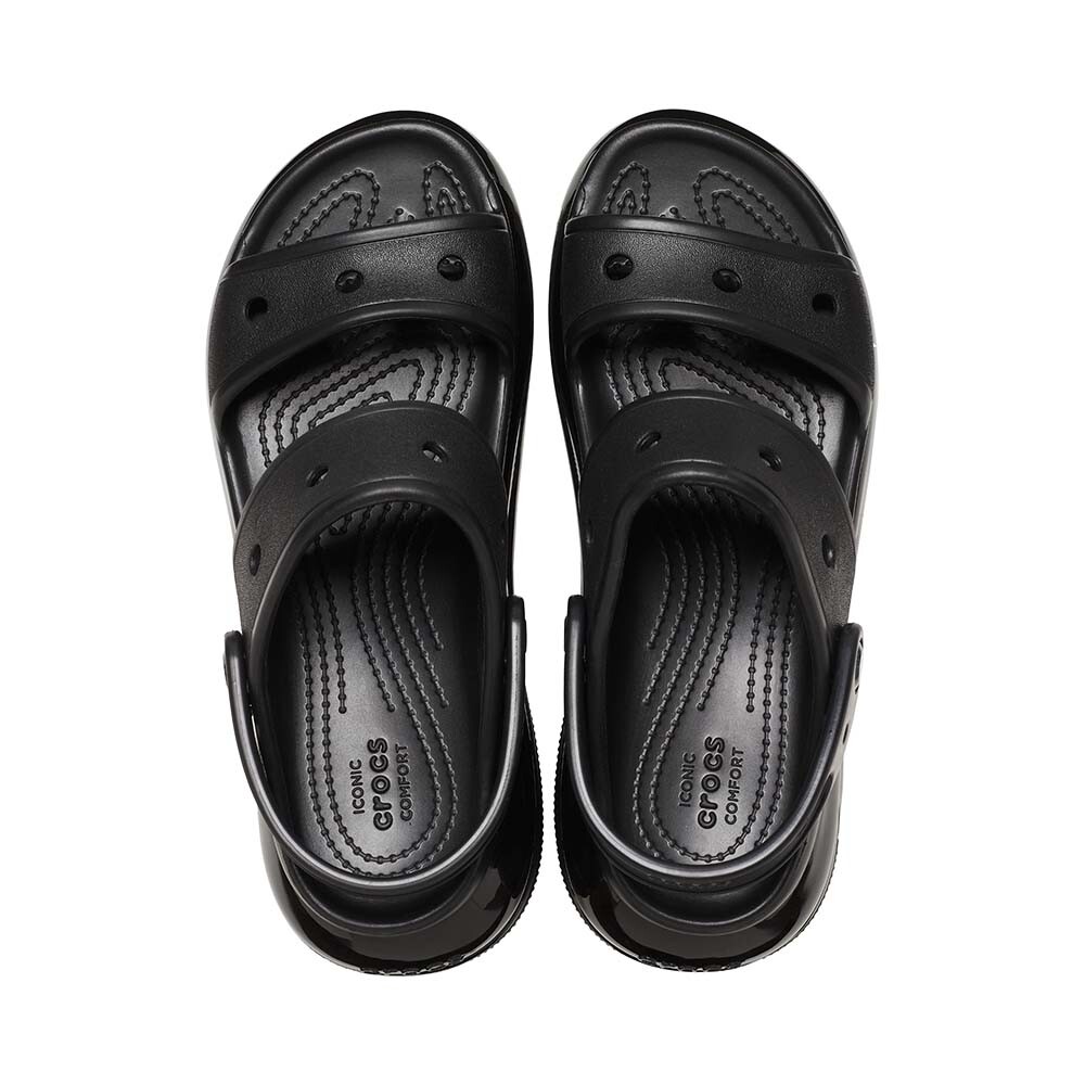 Plataformas Crocs Mega Crush Sandal - Unisex Black