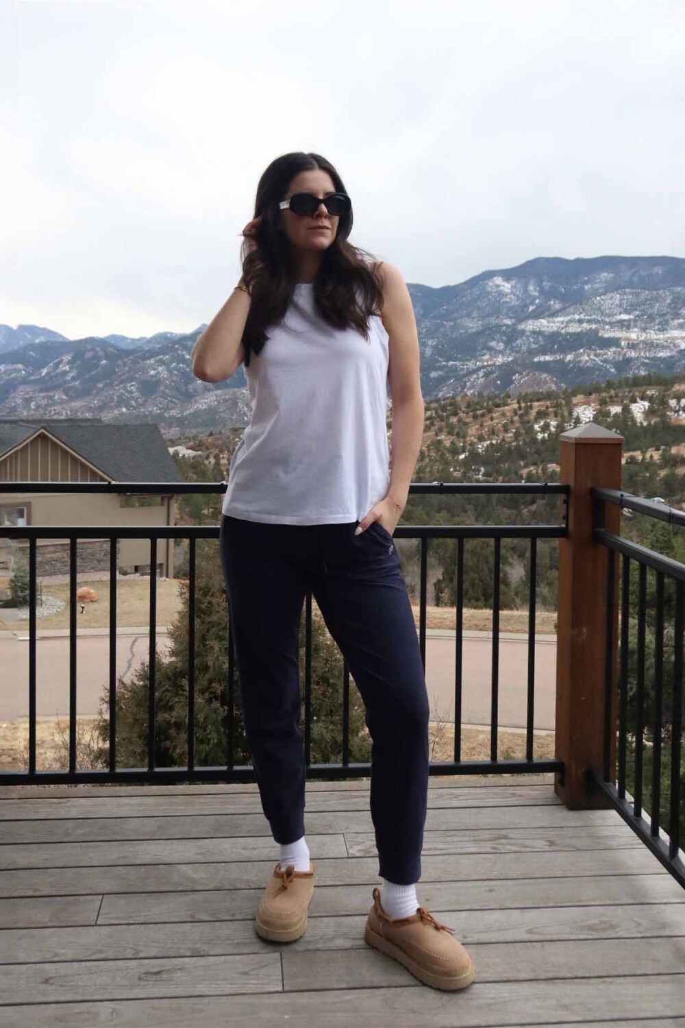 Leggings Jogger Cloud Jersey Mujer Deep Navy Heather